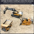 thumbnail image 5 of Rc Excavator 2.4g Remote Excavator Dump Truck Toy Rc Alloy Vehicle Construction Simulation Professional Model W9b7 Car, 5 of 10