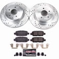 thumbnail image 3 of PowerStop Rear Z23 Evolution Sport Carbon-Fiber Ceramic Brake Pad and Drilled & Slotted Rotor Kit Fits: INFINITI NISSAN Select Models K8062, 3 of 3