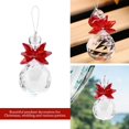 thumbnail image 2 of K9 Crystal Ball Pendant Transparent Prism Octagonal Pendant Beads Wedding Decoration Christmas Decoration,Red, 2 of 5