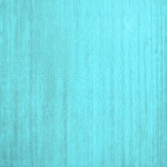 Ahgly Company Indoor Square Solid Light Blue Modern Area Rugs, 8' Square