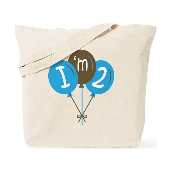 CafePress - 2Nd Birthday Balloons Tote Bag - Unisex Canvas Tote Bag, Beige, 1-Piece