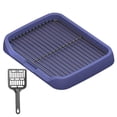 thumbnail image 2 of Runquan Dog Toilet Keep Paws and Floors Clean Removable Mesh Grids Indoor Potty Tray Blue, 2 of 8