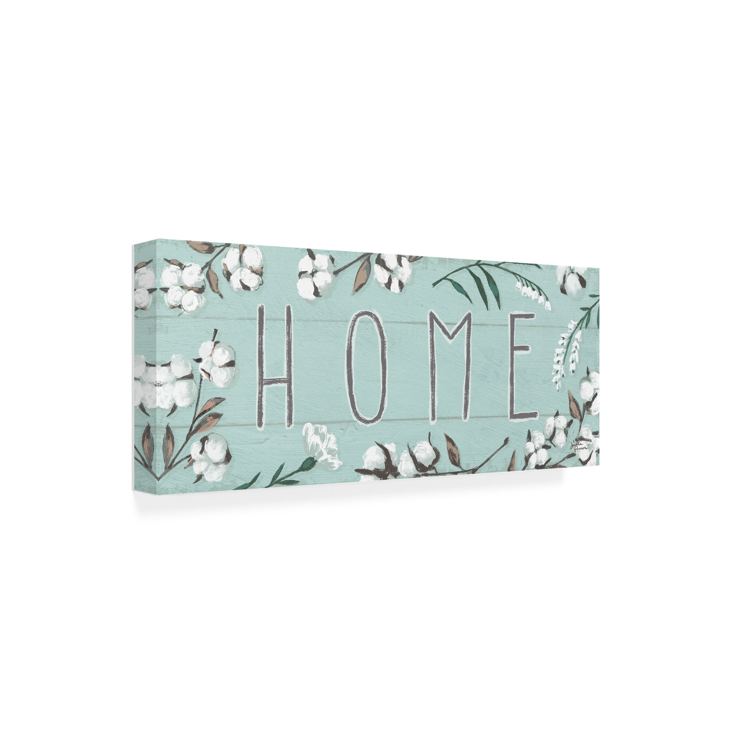 Janelle Penner 'Blessed X Mint' Canvas Art