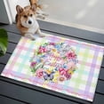 thumbnail image 3 of Rectangle Area Rugs 2 x 3 Ft, Happy Easter Non-Slip Residential Carpet, Spring Flower Pastoral Butterfly Colorful Stripes Indoor Crawling Mats Runner Rugs for Living Room/Dining Room/Bedroom, 3 of 8