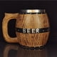 thumbnail image 4 of Taza de cerveza de barril de madera de acero inoxidable Taza de cerveza de barril de cerveza de gran Abody Taza de cerveza, 4 of 7