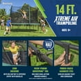 thumbnail image 3 of Bestway Xtreme Air 14' Outdoor Trampoline, No-Gap Enclosure, Anti-Rust Steel, Fast Setup, 3 of 16