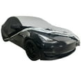 thumbnail image 2 of 2017-2023 Tesla Model 3 Ultraguard Plus Car Cover - Indoor/Outdoor Protection Water Resistant 300 Denier - Custom FIT Gray/Black, 2 of 7
