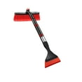 thumbnail image 2 of 3-in-1 Car Snow Brush Ice Scraper Shovel | Extendable 27-35" Retractable Handle | Rotating Head, Soft Bristles, Heavy Duty PVC, Metal | Fast Windshield, Window, Roof Snow & Ice Removal Tool, 2 of 6