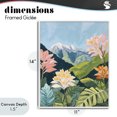 thumbnail image 4 of Stupell Industries Contemporary Tropical Mountain Landscape White Framed Giclee Art, 11 x 14, by The Prints Vibe, 4 of 8