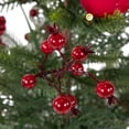 thumbnail image 5 of Northlight Pre-Lit LED Mixed Pine Potted Christmas Tree with Berries and Cardinals - 2' - Warm White, 5 of 7