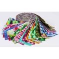 thumbnail image 3 of Soimoi 40Pcs Tie Dye Print Cotton Precut Fabrics For Quilting Craft Strips 2.5x42inches Jelly Roll - Multicolor, 3 of 7