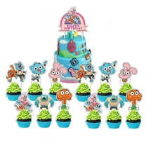 The Amazing World of Gumball Cake Topper Cupcake Set Party Supplies Decoration Birthday Decor Kit