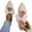 Beige, variant on ZACPNCV Womens Plus Size Mesh Moccasins Square Toe Bow Design Breathable Comfort Flats
