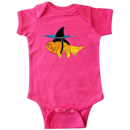 

Inktastic Funny Goldfish with Shark Fin Gift Baby Boy or Baby Girl Bodysuit