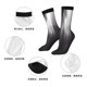 thumbnail image 5 of Balery Monochrome Abstract Lines Calcetas Largas con Estampado para Hombre y Mujer – Suaves y Transpirables, Talla Única (US 5-11), 5 of 6