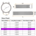 thumbnail image 2 of Uxcell Stainless Steel Mesh Watch Band 18mm Quick Release Adjustable Metal Watch Strap for Men Women, Silver Tone, 2 of 7
