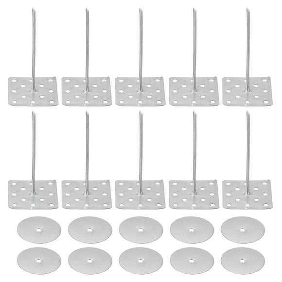 Uxcell 2" Perforated Insulation Pins with Washers Insulating Nails for Fixing Foam Boards to Wall Ceiling 50 Pack