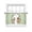 Green, variant on Easter Bunny Sheer Curtains 45 Inch Length 2 Panels Set Window Treatments, Spring Easter Eggs Chick Floral Sage Green Check Rod Pocket Semi Curtains for Living Room/Bedroom/Kitchen, 104"W x 45"L