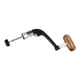 thumbnail image 5 of Carrete de pesca giratorio de metal con mango y brazo basculante y manivela de madera Negro l, 5 of 9