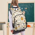 thumbnail image 7 of FORMRS Unisex School Backpack 17" Student Travel Bag with Laptop Compartment, Halloween Cute Ghosts, 7 of 7