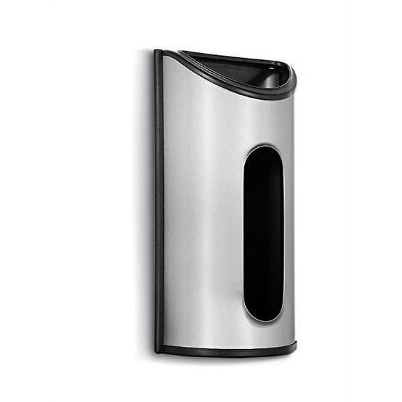 Malmo Stainless Steel Wall Mount Grocery Bag Dispenser, Malmo Plastic bag saver,Anti-Fingerprints, Silver