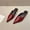 Red, variant on Stylish Slippers With Pointed Toe Design Casual Half Slide Footwear Elegant And Versatile High Heel Sandals For Everyday Wear