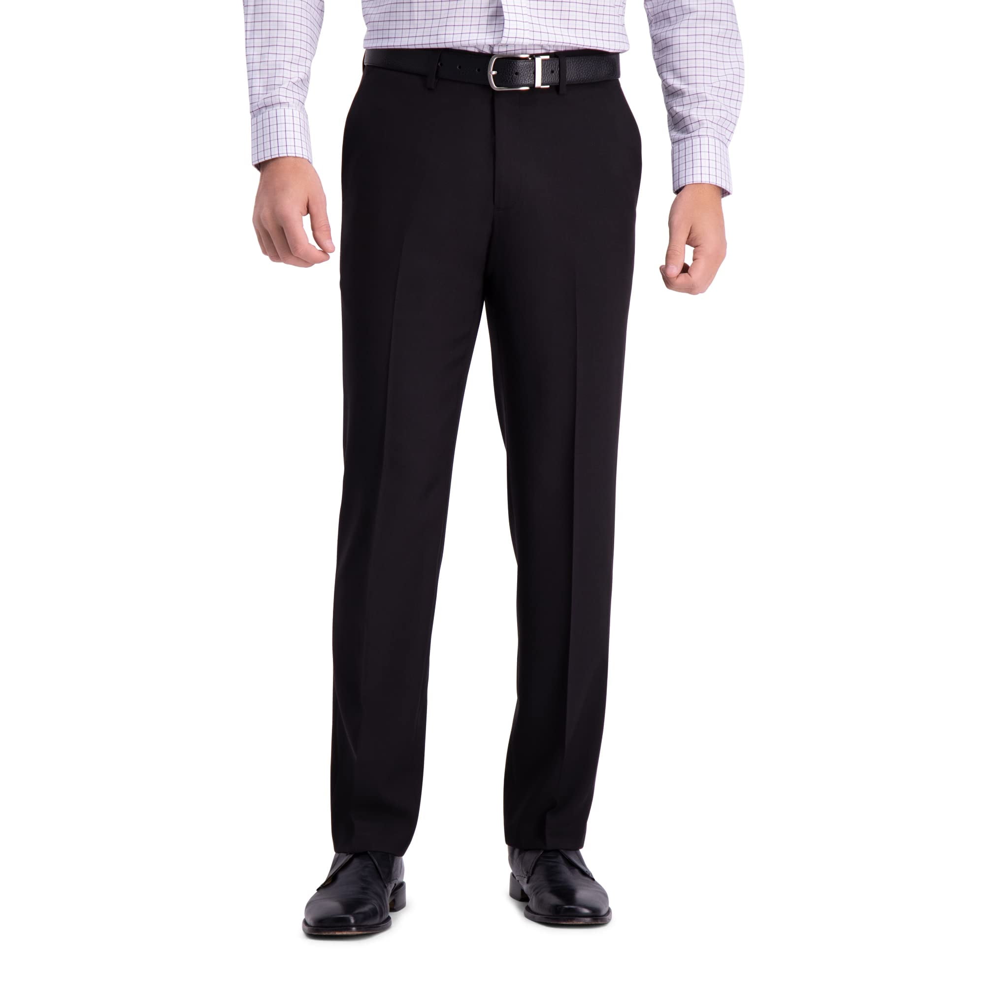 Haggar Men's Premium Comfort Straight Fit Flat Front Dress Pant