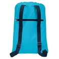 thumbnail image 2 of Canvas Cuban Flag Drawstring Backpack Aqua Natural Cotton Cuba Cinch Bag with Wide Straps, 2 of 2
