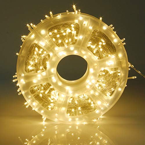 kemooie 500 LED Outdoor Fairy String Lights, 164FT 8 Lighting Mode Plug in String Waterproof Extra Long Light, for Outdoor Birthday Christmas Wedding Party Garden Balcony Decorations (Warm White)