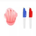 thumbnail image 3 of Golf Ball Triple Track 3 Line Marker Stencil Erc Chrome Soft Odyssey + 2 Pen High Quality Triple, 3 of 4
