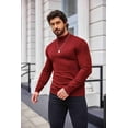 thumbnail image 5 of COOFANDY Mens Slim Fit Mock Turtleneck Thermal Pullover Sweater - Casual Basic Knitted Style, 5 of 8