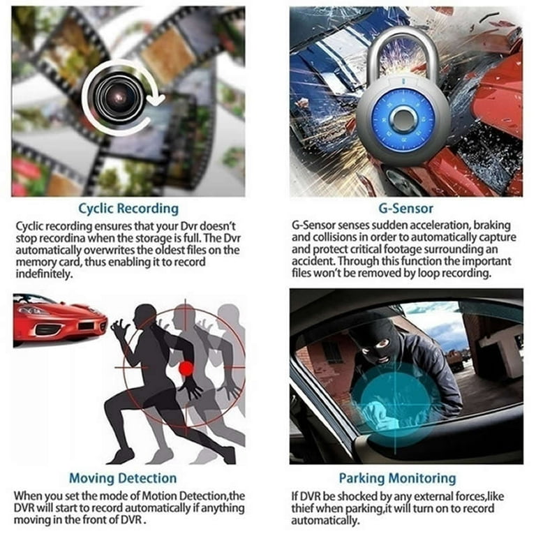 dash cam with large screen