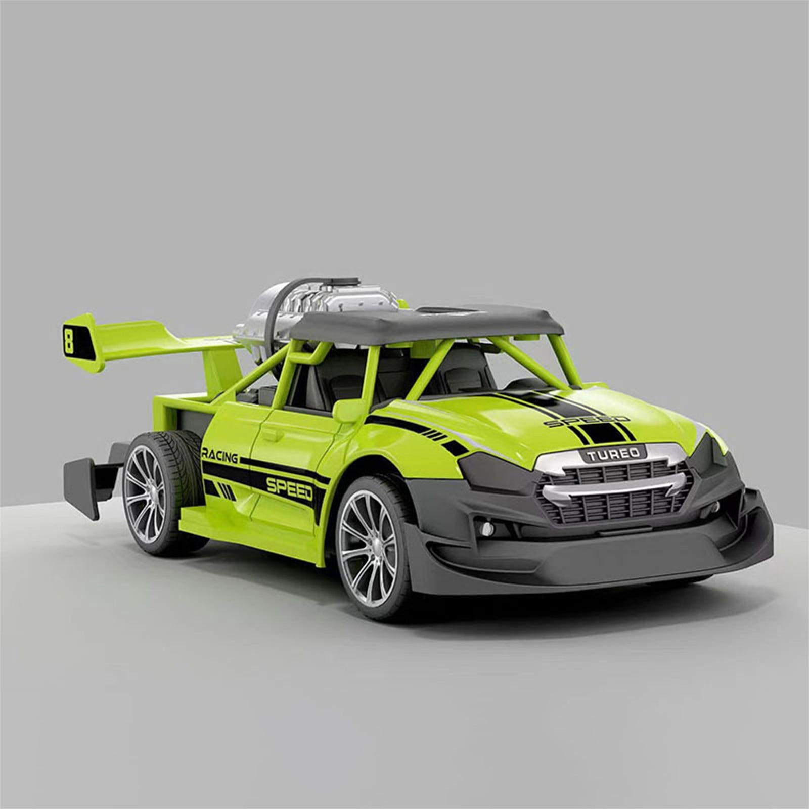 SPOORYYO High-speed Remote Control Car with Water Spray and Drift Features, 2.4Ghz Control, Powerful Motor, Stunt Tires, 360° Rotation, Cool Lights