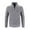 Gray, variant on Lilgiuy Men's Winter Long Sleeve Stand Collar Zipper Half High Neck Sweater Casual Stand Collar Large Zipper Pullover Sweater Knitwear High Neck Sweater for Sailing Fishing Camping