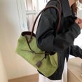 thumbnail image 2 of Bolso Hombro Axila Mano Gamuza Retro para Mujer Diario () Verde, 2 of 9
