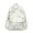 White, variant on GobdXE Back To School Unisex Student Quilted Pastel Bow Embroidery Backpack Front Zipper Pocket Lightweight Casual Daypack Size:One Size