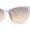 White / Brown, variant on Womens Mod Squared Cat Eye Sunglasses White Brown