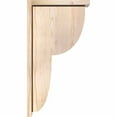 thumbnail image 3 of 5 1/2"W x 14"D x 26"H Crestline Smooth Corbel w/Backplate, Douglas Fir, 3 of 9