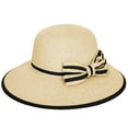 thumbnail image 4 of Women's Panama Styled Woven Straw Hat and Foam Flip Flop Sandals Set US Women's Shoe Sizes 7-10, 4 of 5