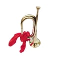 thumbnail image 4 of Solid Copper and Brass Bugle Signal Musical Instrument Trumpet Blowing Bugle for Aureate, 4 of 8