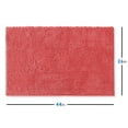 thumbnail image 2 of Nestl Bathroom Rugs, Machine Washable Bath Mats For bathroom Floor Rugs, Nonslip Backing Rubber Bath Rug, Rose, 2 of 6