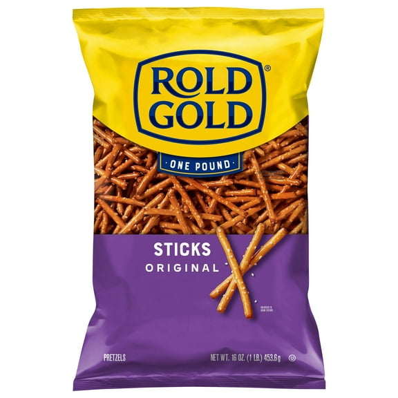 Pack of 2 Rold Gold Pretzel Sticks, 16 oz (Package May Vary)