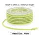 thumbnail image 2 of Nylon Hilo Cordel Rebordear Cordón 4mm Extrafuerte Trenzado Nylon Artesanía Cuerda para Pulseras Joyería Fabricación Bricolaje Artesanía 3,2 M/10,5 Pies, Verde-Amarillo, 2 of 7
