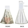 thumbnail image 4 of GZHJMY Eiffel Tower Angle Hanging Hand Towels Soft Absorbent Hand Towels Dishcloths with Hanging Loop for Kitchen Bathroom 12 x 17 Inch,2PCS, 4 of 7