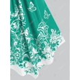 thumbnail image 4 of Tallo de camina de cami estampado de mariposa Rosegal Camisetas sin mangas de talla grande, 4 of 5