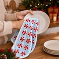 thumbnail image 6 of 2 Pack Christmas Towels, Christmas Hand Towels, Christmas Decorations Printed Bathroom Hand Towels Kitchen Dish Towels Decor Holiday Winter Gift, 6 of 7