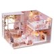 thumbnail image 1 of Kit de casa de muñecas de bricolaje en miniatura Loft Realista Mini habitación de casa de madera Irfora Con tapa-sin caja de música, 1 of 7
