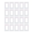 thumbnail image 1 of Lutron Claro 1 Gang Decorator/Rocker Wallplate blanco brillante (paquete de 20) | CW-1-WH, 1 of 1