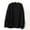 Black, variant on Women's Medium-Weight Knit Autumn/Winter Coat with V-Neck, Button Front & Ribbed Cuffs for Versatile Style