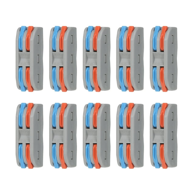 10pcs Wire Connectors Compact Splicing Connectors Cable Connector Set Lever Lock Connectors Universal Wiring Cable